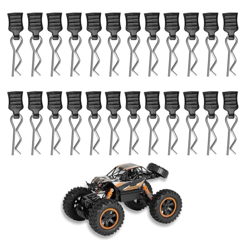 Image of Guline 24Pcs RC Car Body Clips with Pull Tabs with 1/10 1/12 1/14 1/16 1/18