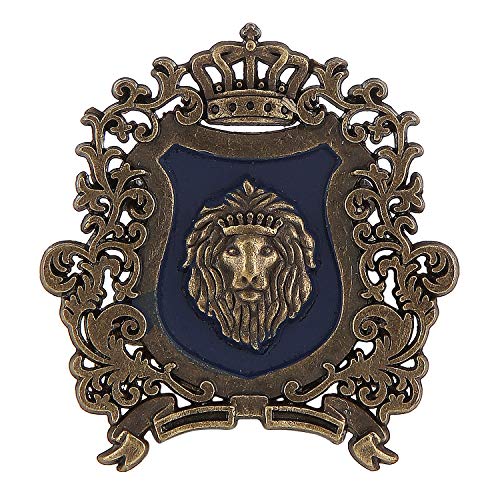 Image of TRIPIN Golden Classic Lion Design Lapel PIN Brooch for Men Women for Office Corporate Party French Cuff Shirts Shirt Suit Blazer (Shield)