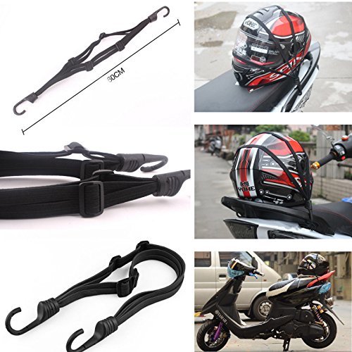 60cm Motorcycle Strength Retractable Helmet Luggage fixed Elastic Rope Strap With 2 Hooks