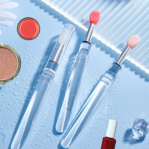 image for ELESDA Lip Brush, Silicone Lip Brush for Lipstick Lip Scrub Brush, 3PC