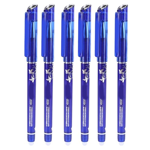 OUCRIY 24 Stück Löschbare Tintenstifte Lassen Fehler Verschwinden, Blaue Löschbare Stifte für Büro, Schule, Zuhause (Kristallblau)