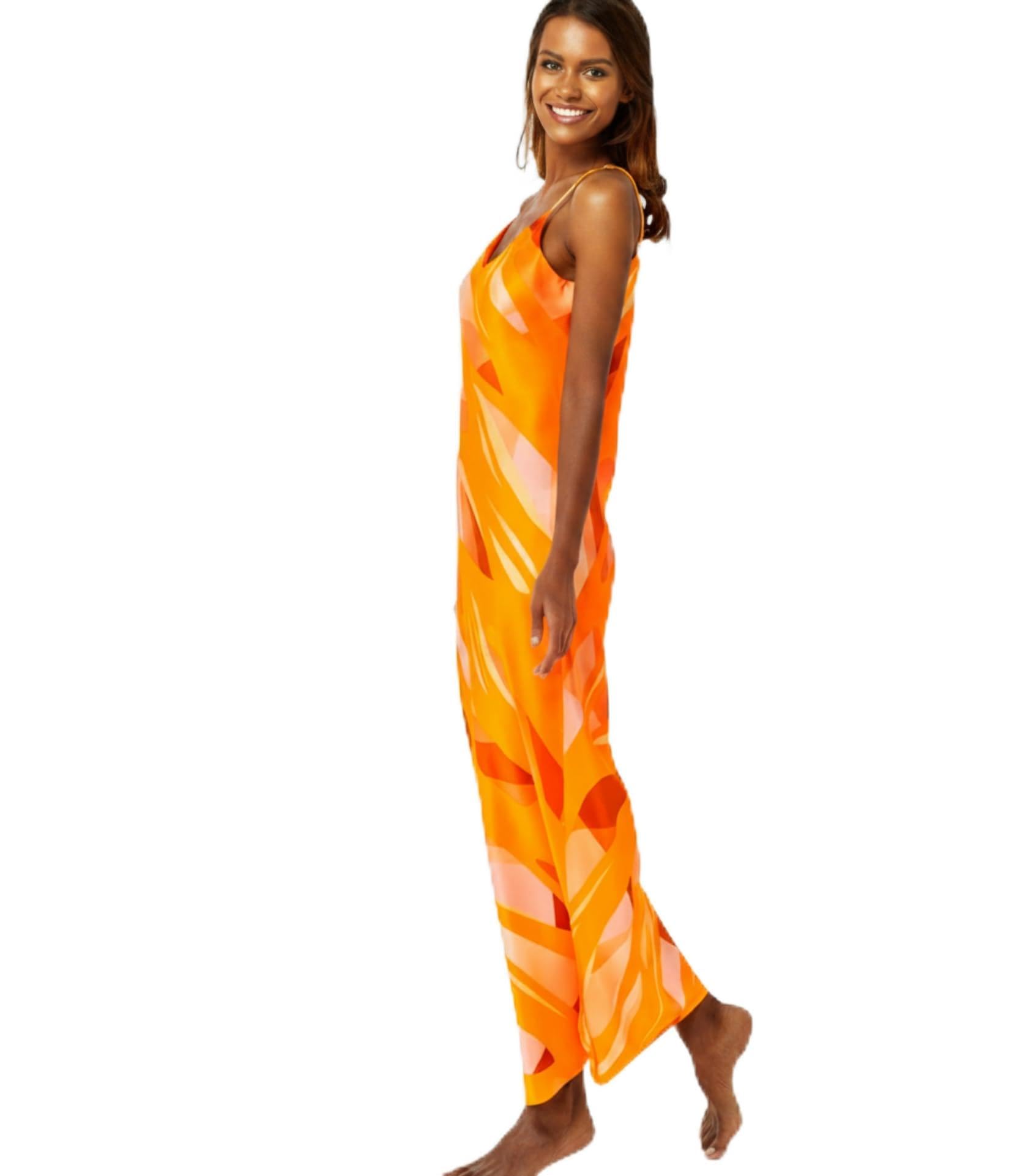 Jadee Seiden Nachthemd Negligee Nachtkleid Slipdress Damen lang aus 100% Seide