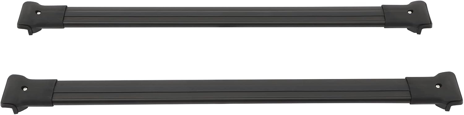 Roof Rack CrossBars Baggage Carrier Black for Jeep Liberty 2002-2007 150LBS, 2 x Roof rack crossbars(Necessary Mounting Hardware Are Included.)