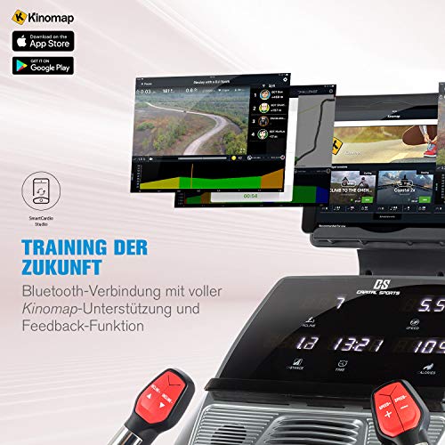 CAPITAL SPORTS Infinity Track Laufband - 5 PS Treadmill mit integrierten Lautsprechern & AUX-IN, Laufbahn mit Pulssensor… – Bild 5