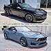 IKON MOTORSPORTS Front Bumper Lip, Compatible with 2024-2025 Ford Mustang Dark Horse W/O Handling Package Valance, IKON Style Matte Black ABS Plastic Air Dam Chin Spoiler Protector Splitter