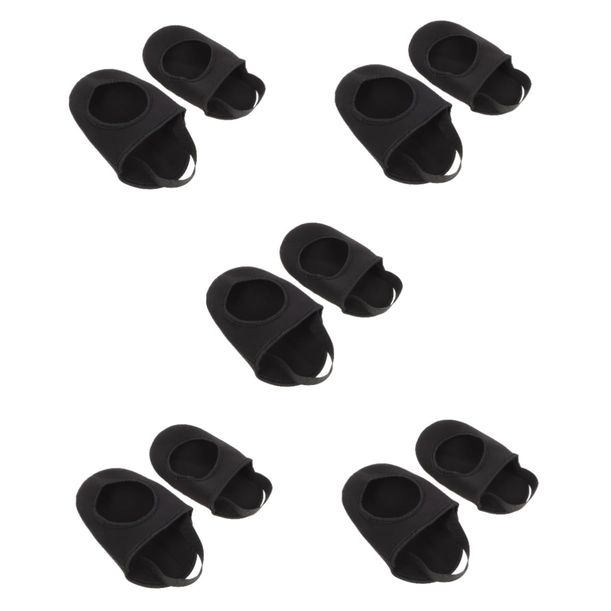 BESPORTBLE Lot De 5 Couvre-Chaussures De Cyclisme – Couvre-Chaussures Coupe Et Réutilisables 2 Pièces X 5