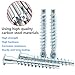 Qrity 20 Pcs Hex Socket Wood Screws, M5x40mm Confirmat Screws, Carbon Steel, Countersunk Furniture Connecting Screw Fasteners for Furniture Industry