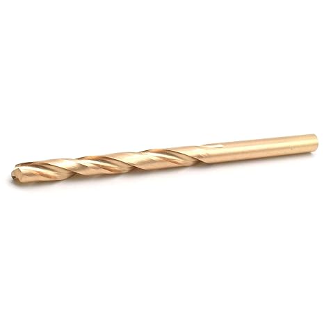 TMAX Non-Sparking 6 mm (0.24inch) Drill Bit Beryllium Bronze Copper, 55mm Working Length, 100mm (4inch) Total Length, Spark Free Safety, Non-Magnetic, Corrosion-Resistant