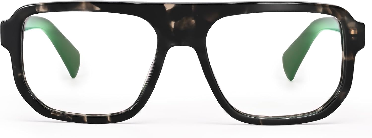 Dollger Retro Square Anti-Blue Light Glasses for Men and Women - Block Harmful Blue Light