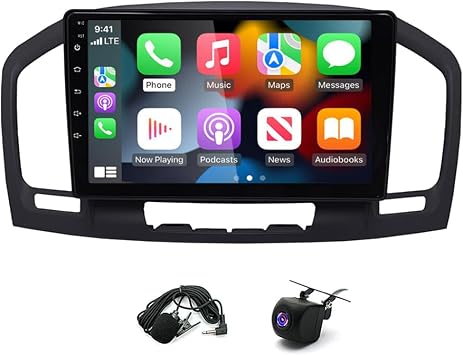 2+32GB Android 13 راديو ستيريو للسيارة متوافق مع Buick Regal 2011 2012 2013، شاشة تعمل باللمس مقاس 9 بوصات مع كاميرا احتياطية لاسلكية CarPlay Android Auto Bluetooth GPS Navigation WiFi FM MIC