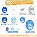 Bloonsy Blue Balloon Garland Kit | Balloon Arch Kit with Blue and White Balloons | 120 Pack | Silver Confetti, Navy Blue, Royal Blue Balloons | Blue & Silver Baby Shower Boy Party Decorations