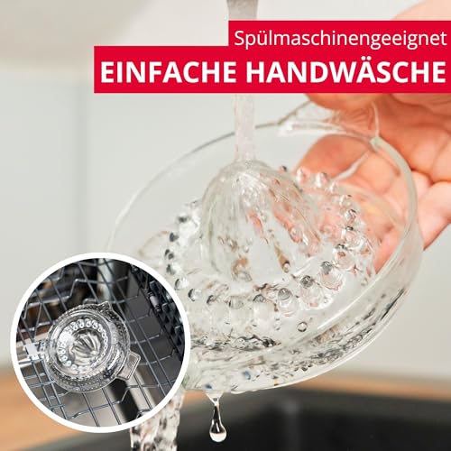 Westmark Zitrus- und Orangenpresse, Fassungsvermögen: 250 ml, Glas, Transparent, 30822260 6