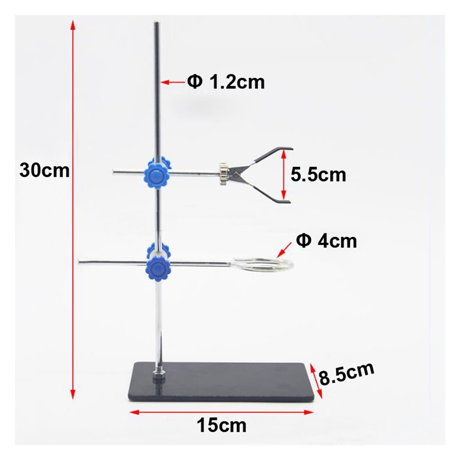 YYJzsw 1 Sztuk/zestaw 30cm Stojaki Laboratoryjne Z Zaciskiem Kolby Zacisk Skraplacz Laboratoryjne Materiały Edukacyjne