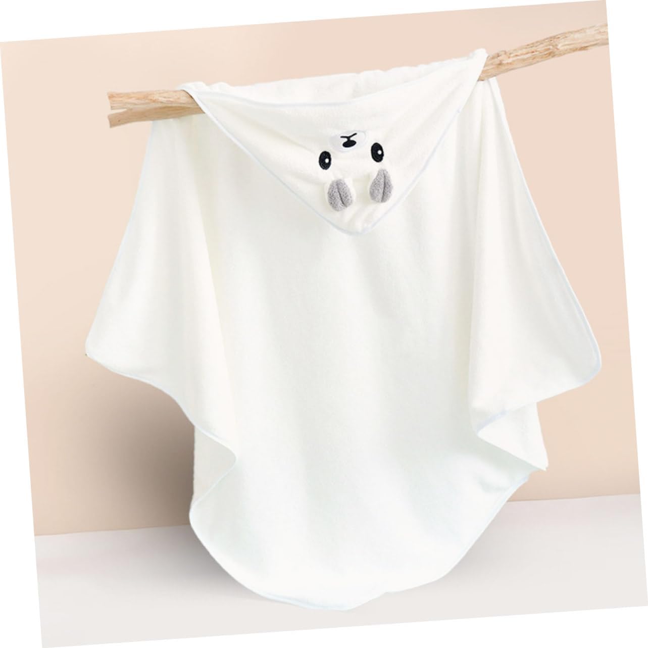 Hemoton 2pcs Baby Hooded Bath Towel Set Soft Coral Fleece Absorbent Toddler Towel for Boys and Girls for Bathing and Beach Use