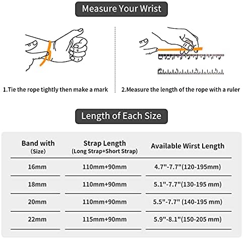 TStrap Mesh Watch Strap Metal - Quick Release Watch Straps for Men Women - Stainless Steel Milanses Smart Watch Bracelet - Ladies Replacement Band Black - 16mm 18mm 20mm 22mm