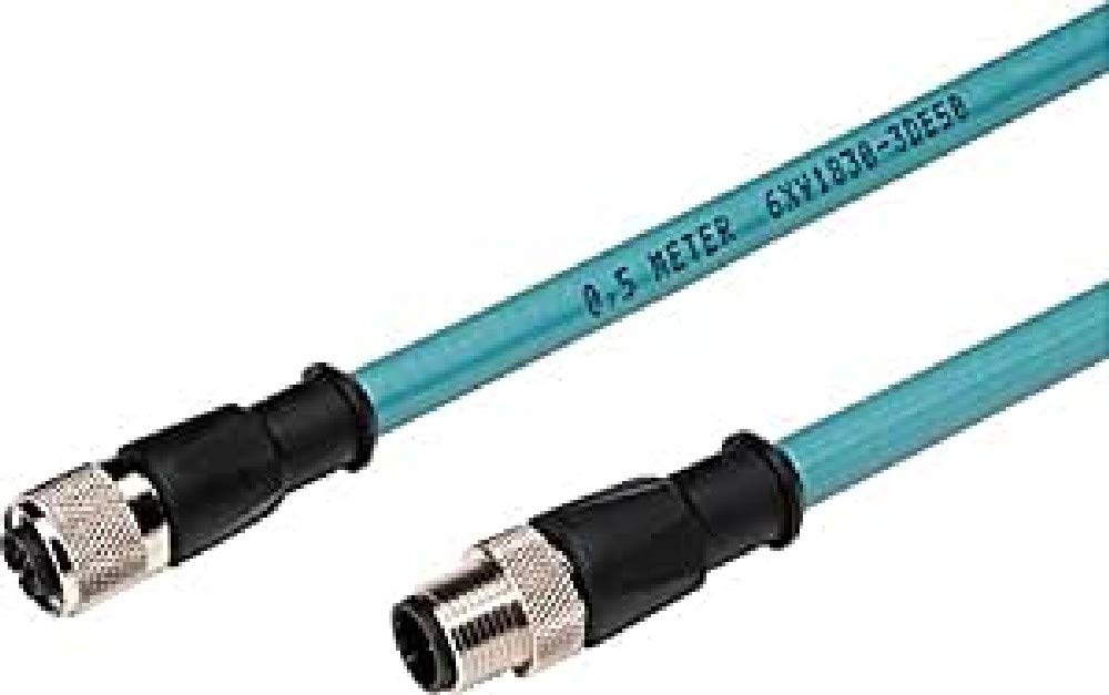 Câble connexion PROFIBUS M12 double connecteur 5 pôles compact de 0,3 m