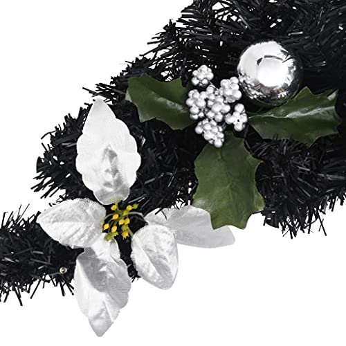 Arche de Noël noire 90 cm LED PVC : fini les décos fragiles - 4