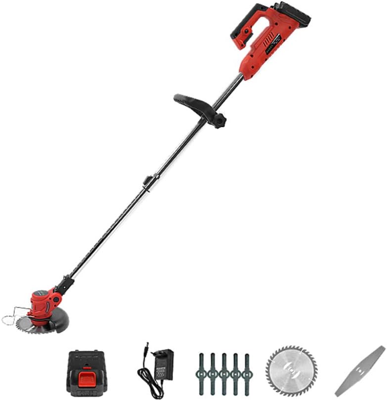 1880W Hedge Cutter Grass Trimmer, Lithium Battery, Light Weight, overheat Protection, Outdoor Trimmer for Garden, Bushes, Hedges/Battery × 1 / 7000Mh