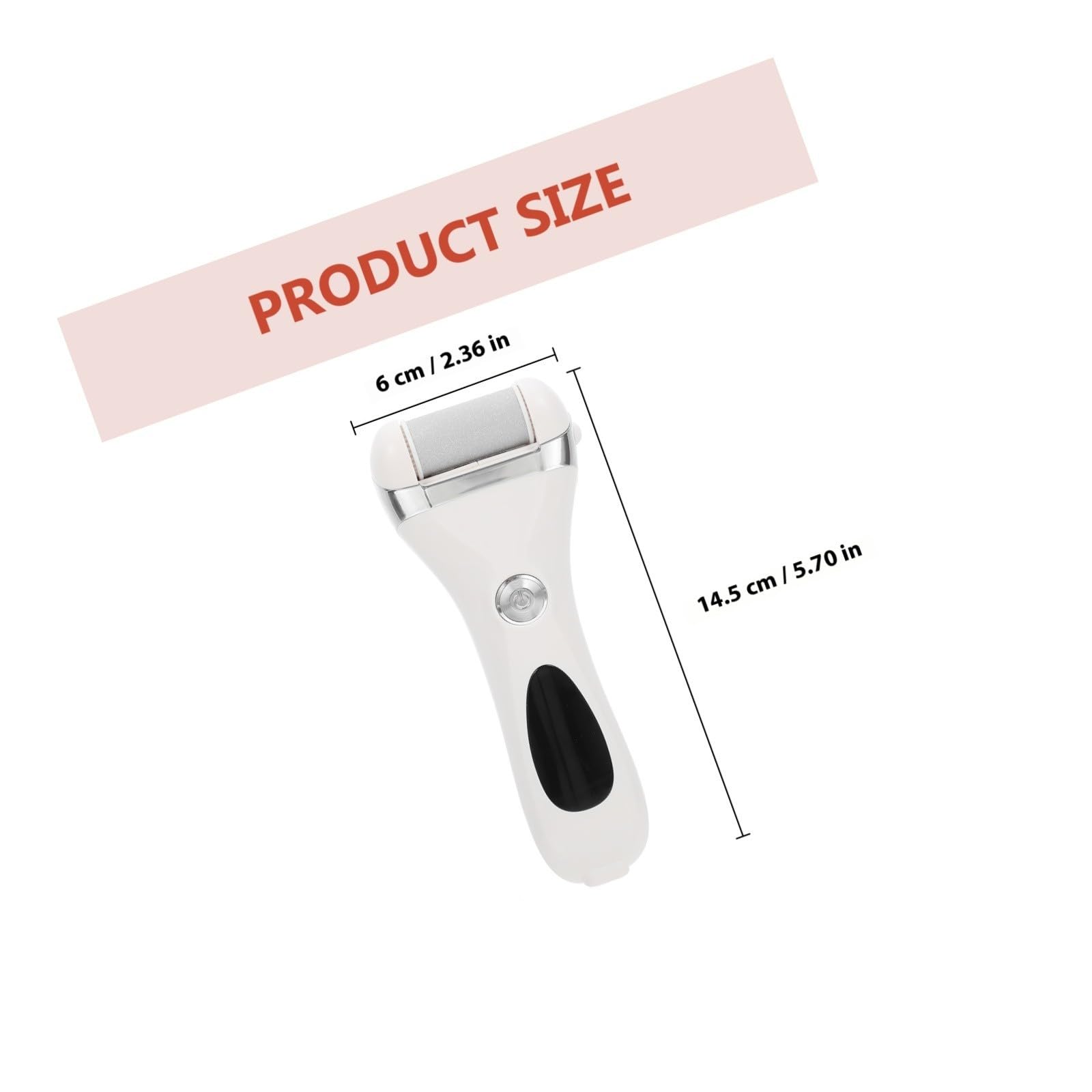 GALPADA Removedor Pantalla Digital de Callos para Pies Eléctrico Recargable Herramienta de Pedicura Práctica para Eliminar Durezas y Capa Muerta Diseño Ergonómico, Color Blanco en Casa