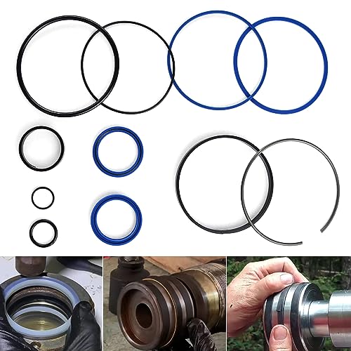 ECROUATY Hydraulic Log Splitter Cylinder Rebuild Seal Kit for 4.0Bore x 1.75 Rod Cylinder Huskee Log Splitter Parts Hydraulic Cylinder Rebuild Kit (Pack of 11)