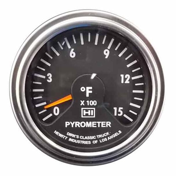 Replacement for Peterbilt 330 Year 2004 3 INCH Blue Display Pyrometer Gauge by Technical Precision