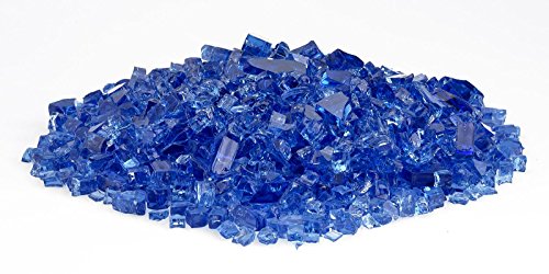 Image of American Fireglass 1 /4 inch Cobalt Blue Fire Glass, 20 lb. Bag