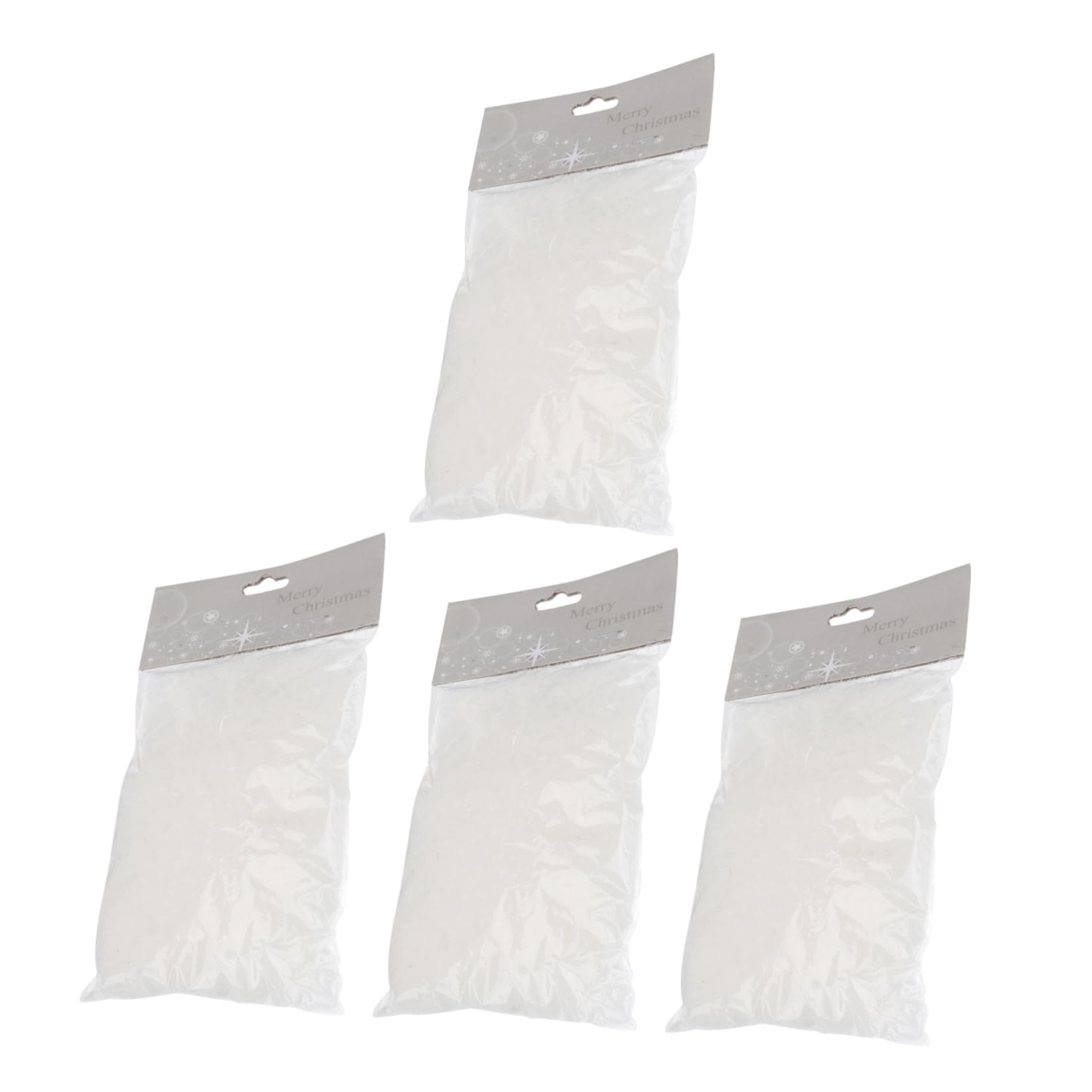 QUMIIRITY 4bags Artificial Simulation Snow Decor Each for Christmas and Decorations for Holiday Photography and Creating Atmosphere