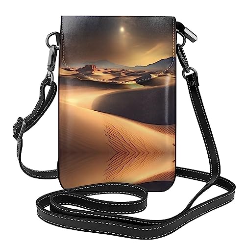 Sac à bandoulière pour femme en cuir noble Sahara Desert Premium