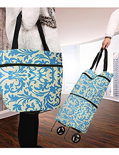 Faltbare Einkaufstasche Faltbare Trolley-Taschen mit Rädern Faltbare Einkaufstaschen Wiederverwendbare Einkaufstaschen… – Bild 5