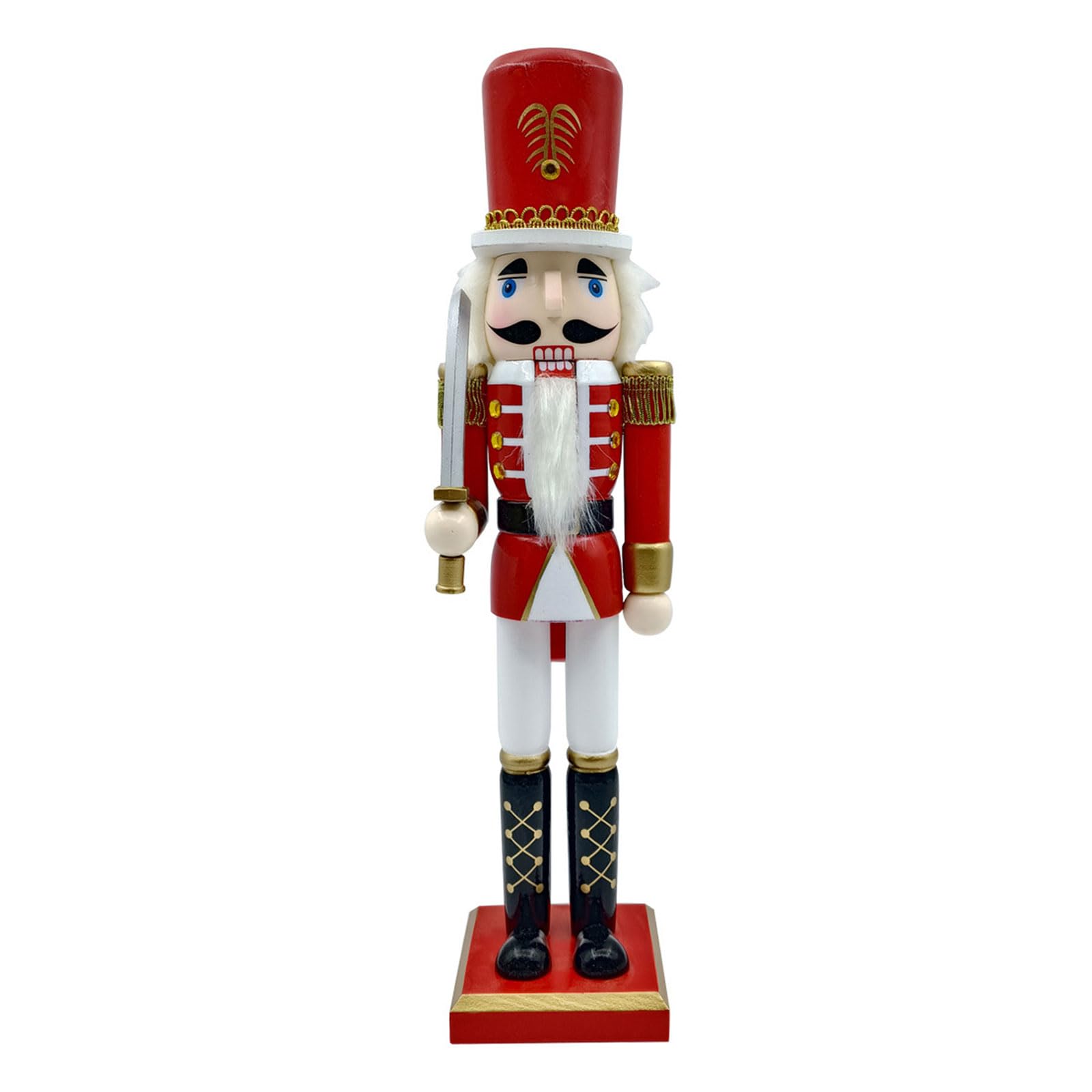 Elnwnnkc 1PC 39.5cm Wood Christmas Nutcrackers Ornament Decorations Gift Walnuts Soldiers Puppet Doll Decorations Christmas Nutcrackers Ornament