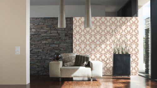 Livingwalls 256072 - Carta da parati Flock 3