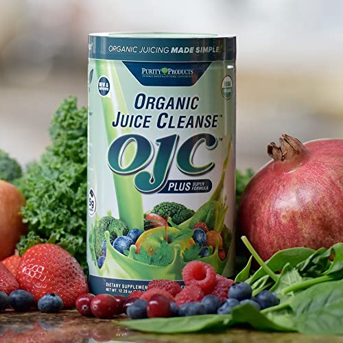 Certified Organic Juice Cleanse OJC Plus Berry Surprise - Purity Products - 30+ Organic Veggies and Fruits - 5 Grams of Fiber - Promotes Energy and Digestive Function - 12.28 oz - 348 g - 30 Servings - Image 6