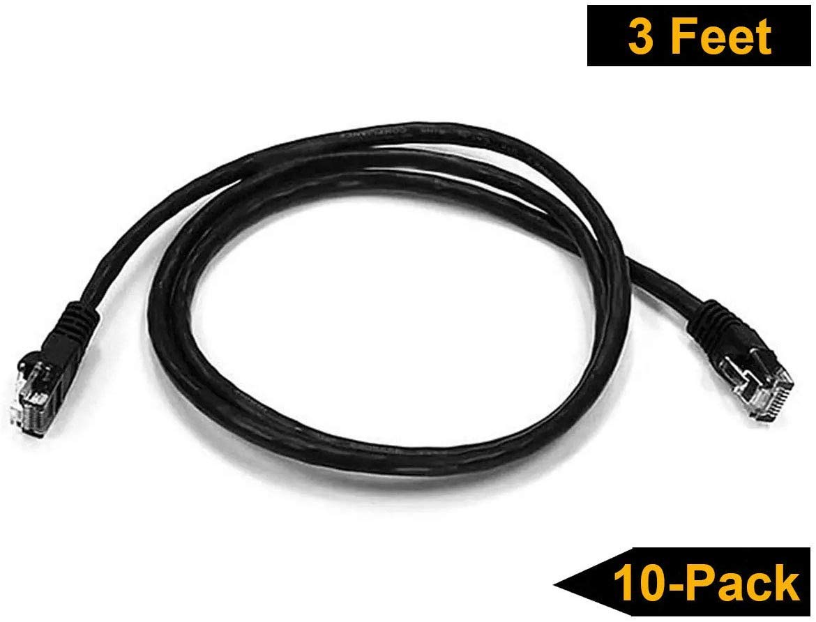 Amazon.com: iMBAPrice 3' Cat5e Network Ethernet Patch Cable, 10