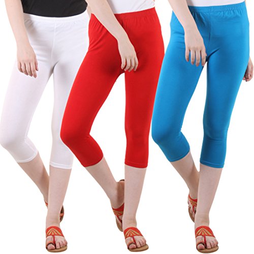 Image of DIAZ Capri for Women Combo Pack of 3