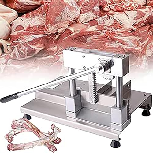 Cortador manual de carne de hueso, picador de acero inoxidable para uso doméstico y comercial, rebanadas de pescado, pollo, carne de res, verduras y delicatessen