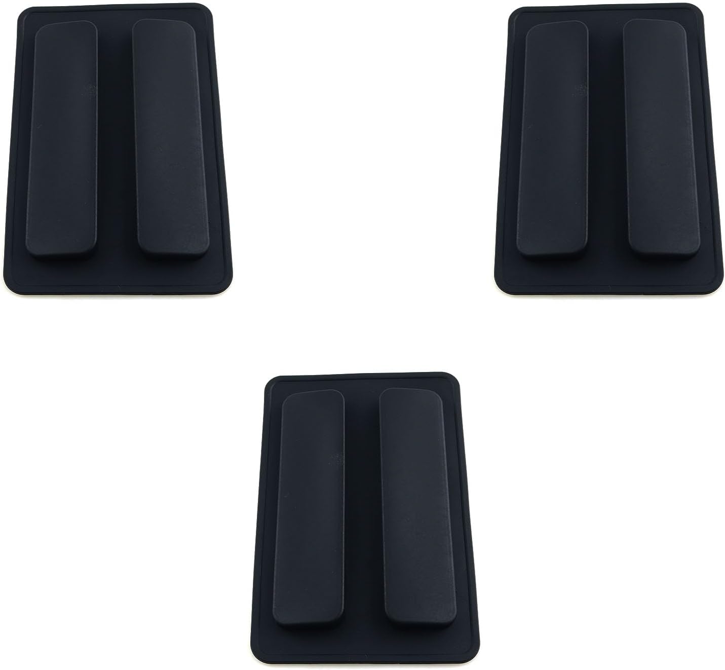 heyous 3PCS 157x105mm Black Heat Resistant Bread Maker Dust Cover Food Grade Silicone Protective Mat for Breakfast Machines