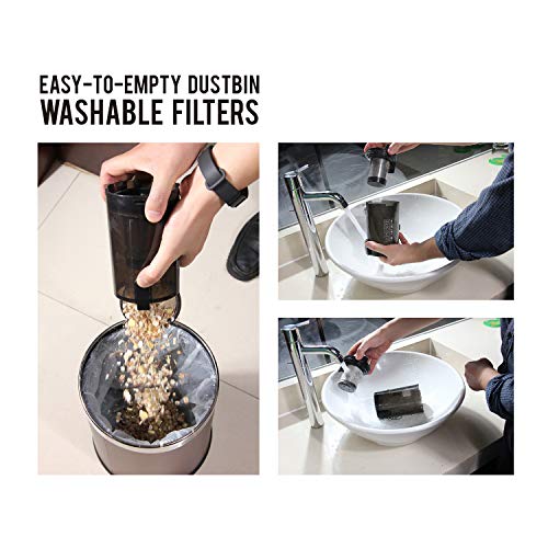 Cordless Vacuum Cleaner, 2 in 1 Stick and Handheld Vacuum Cleaner Lightweight Bagless Vacuum with 10Kpa Powerful Suction, LED Brush and Wall-Mount - Thumbnail 6