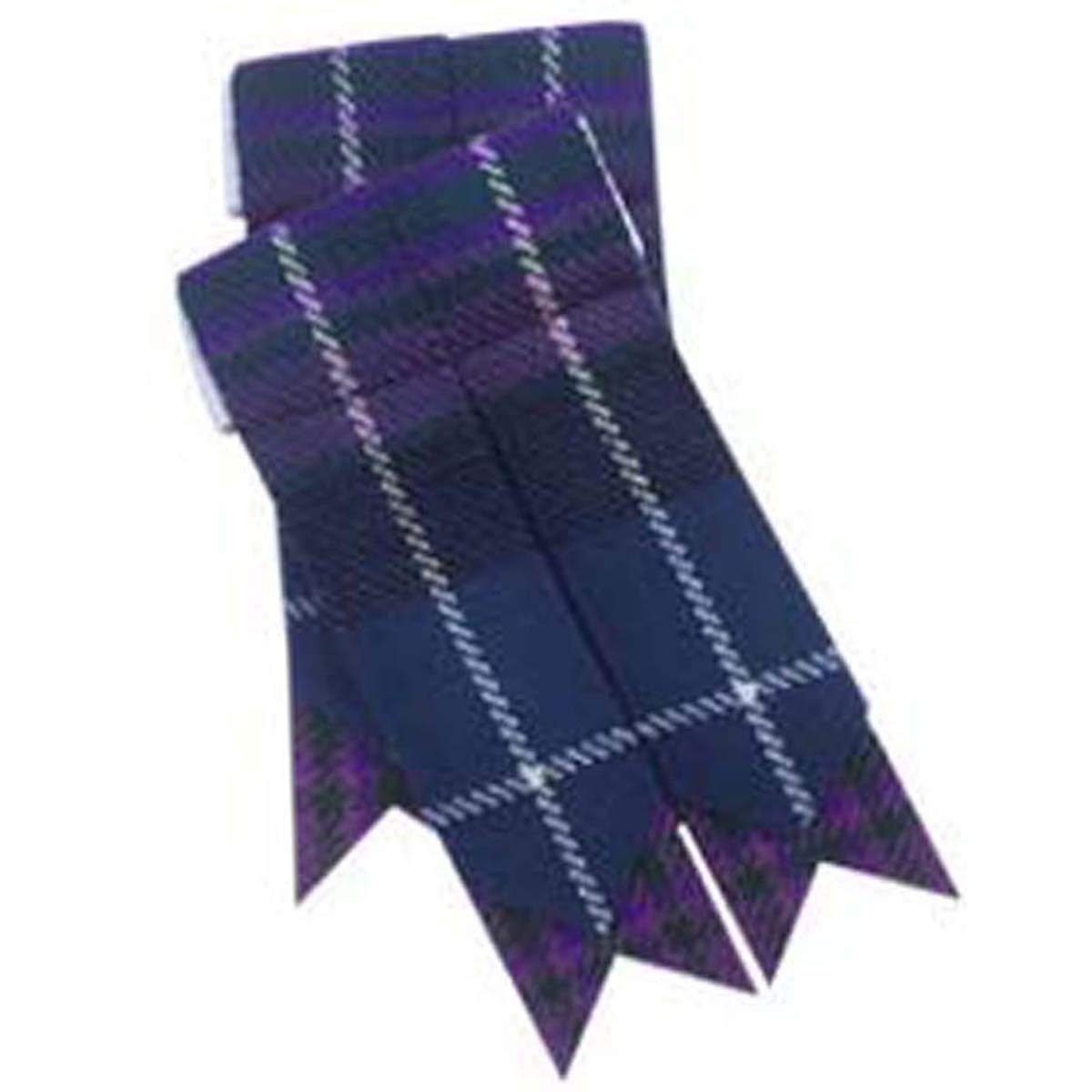 HighlandPower Scottish Kilt Hose Sock Flashes Various Tartan Acrylic Wool Flashes (Pride of Scotland)