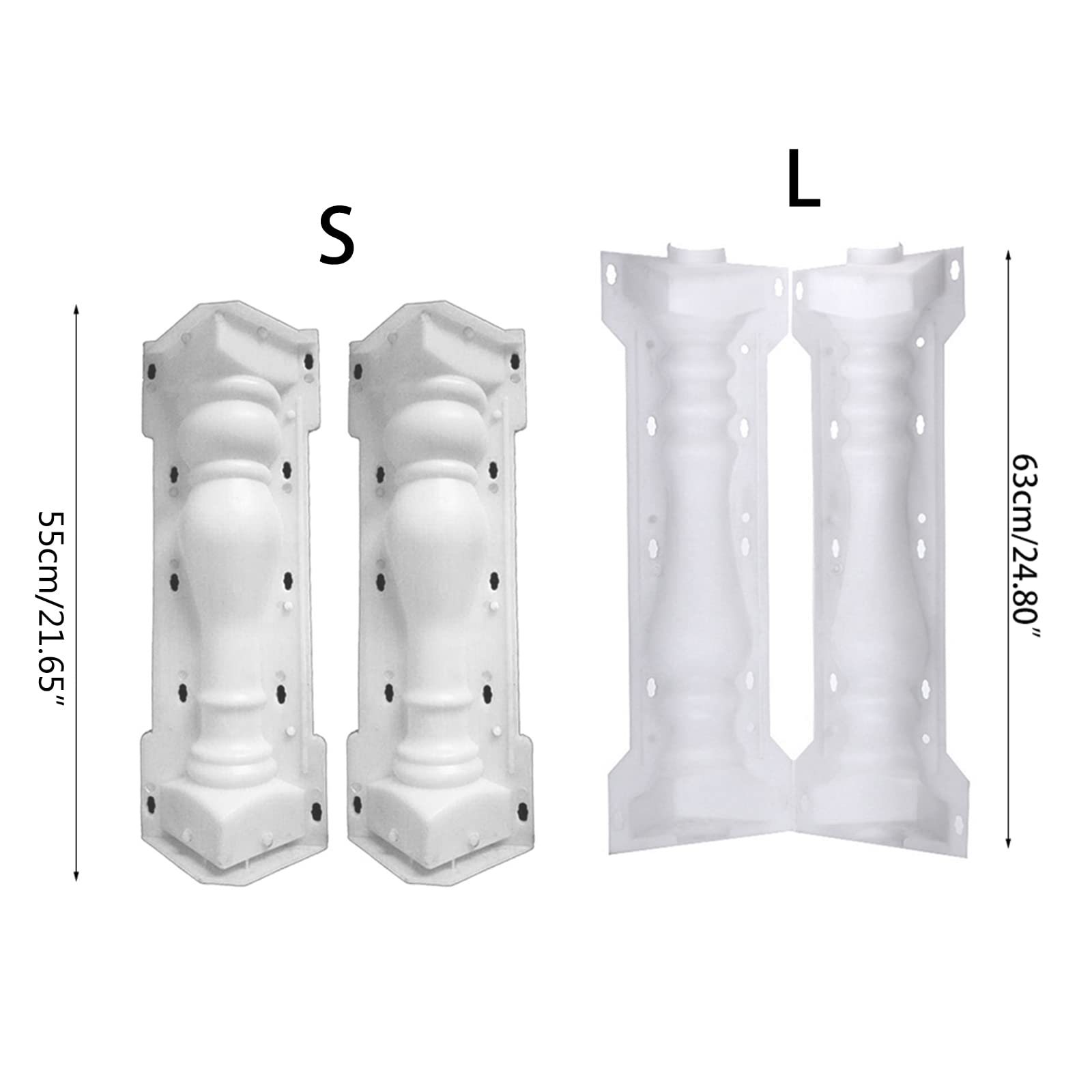 Molde de Columna Romana para Jardín, Efecto Piedra, Bricolaje, Patio, Molde de Pavimento de Plástico para Hacer Cemento, Piscina, Decoración