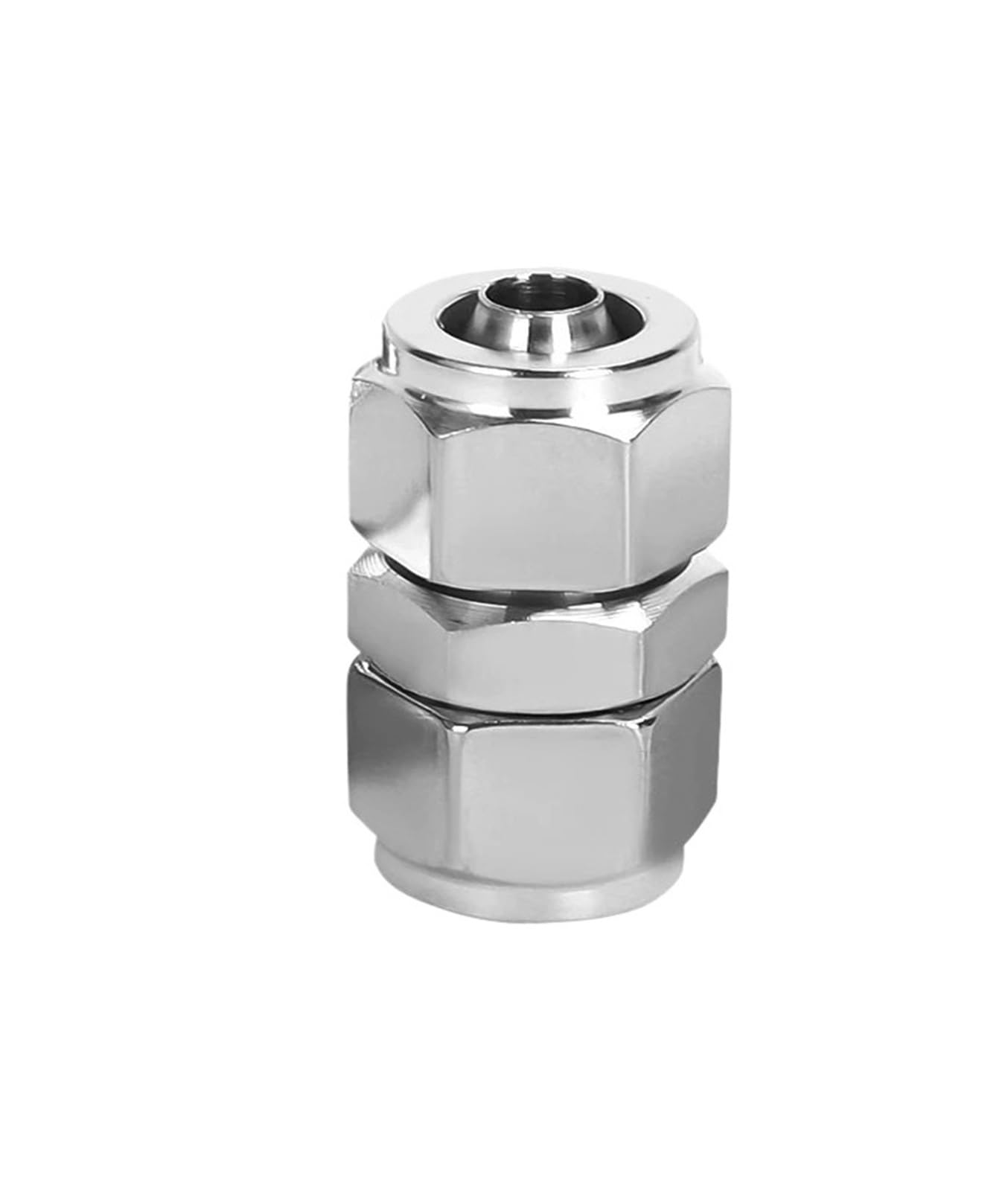 Lkvga 8Mm Metal Nickel Plating Pneumatic Fitting Quick Connector Tube Air Quick