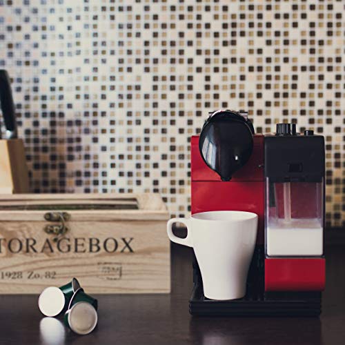 Foto von Relaxdays Teebox, 9 Fächer, Holz, Teekiste mit Sichtfenster, Teebeutel, Kaffeepads, Gewürze, HBT: 9 x 24 x 25 cm, Natur