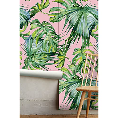 Papier peint feuilles de brousse pour masquer les défauts d'un mur
