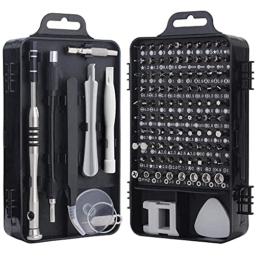 Image of Cheston 110-Piece Screwdriver and Nut Driver Bit Set | Professional Multi-Function Magnetic Repair Tool Kit for Mobiles, Tablets, Glasses, Laptops, PCs | PC Repair Screwdriver Set