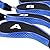 Hipiwe Number Print Golf Club Iron Covers Durable Neoprene Zippered Head Covers with Long Neck - Set of 12 (Black+Blue)
