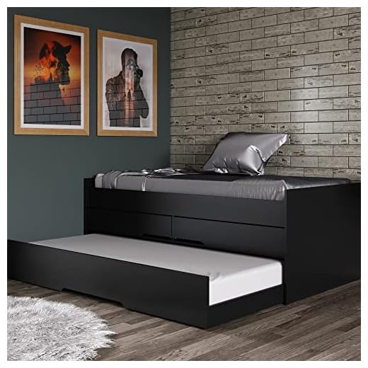 Cama Bicama Quarto Solteiro Juliette com Auxiliar e Gavetas