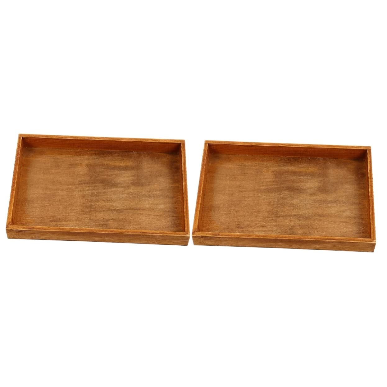 LIFKOME2pcs Box Desktop Storage Box Mail Catcher Cabinet Desk Topper Holder Mailbox Decor Items Boxe Trinket Tray Display Jewelry Storage Organizer Home Dresser Tray Table Letter Wooden