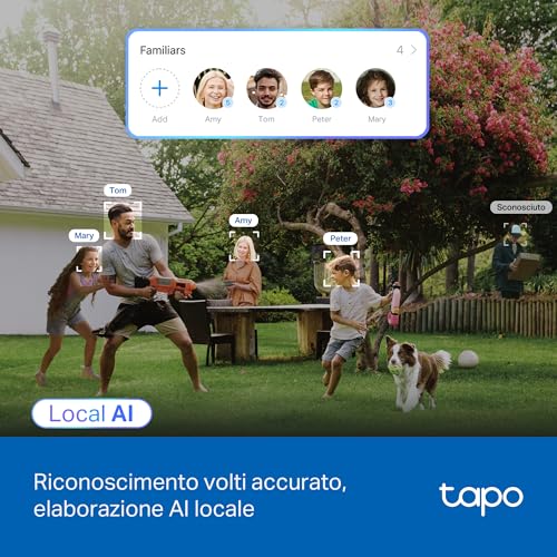 Tapo C560WS 4K 8MP Telecamera Wi-Fi Esterno Pan/Tilt, Smart Ai, 360° Visuale, Visione Notturna A Colori Starlight, IP66, Allarme Sonoro E Luminoso, Wi-Fi 6 E Ethernet, Supporta Microsd Fino A 512 Gb - 4