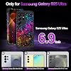 Funda Casetego para Galaxy S25 Ultra, brillante en la oscuridad, de tres capas, resistente y robusta, a prueba de golpes, protección total, carcasa resistente de PC rígido + TPU suave para Samsung Galaxy S25 Ultra 5G 6.9 pulgadas, cielo colorido 4