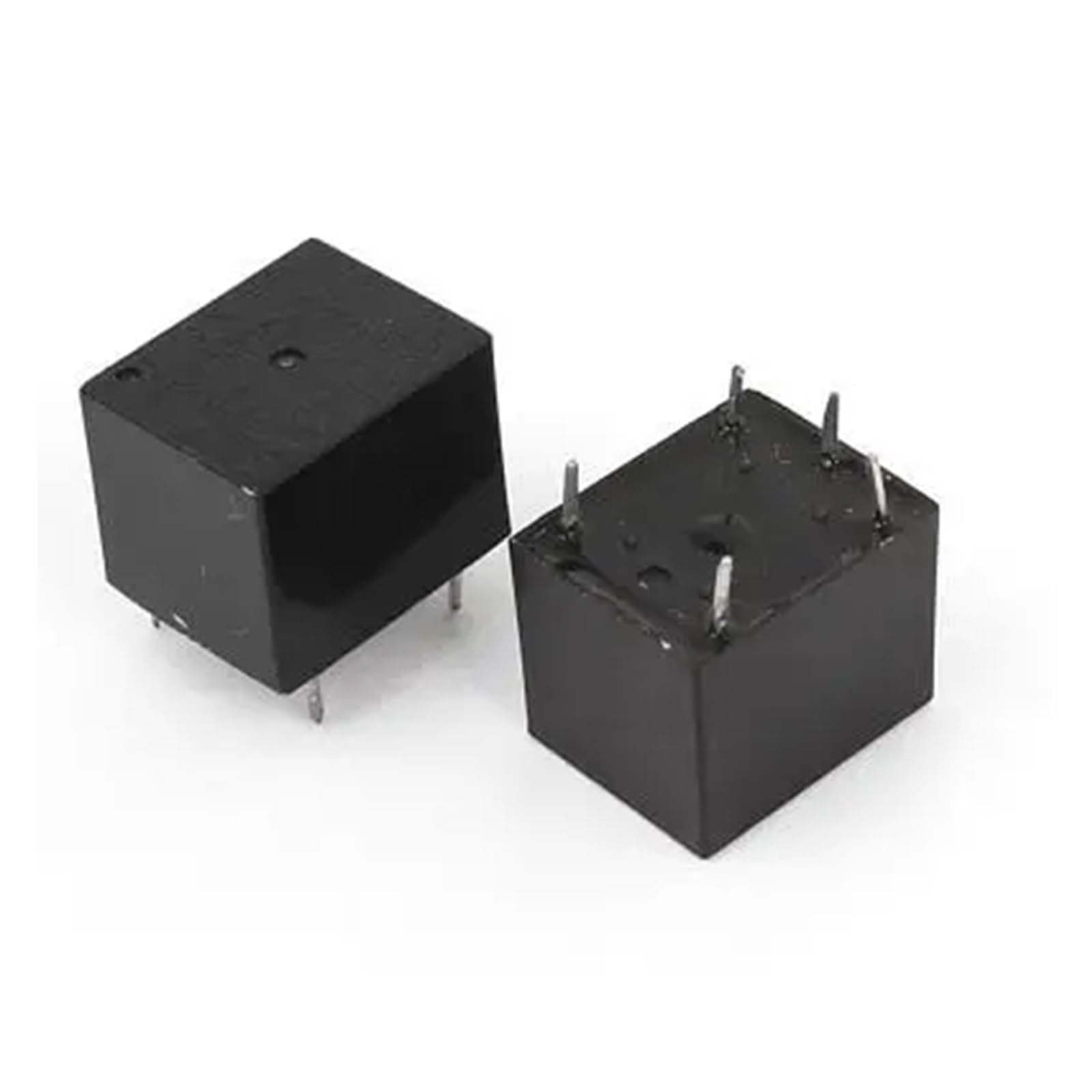 Relé SPDT de 5 pines DC 12V negro interfaz PBC bobina de dos piezas 3