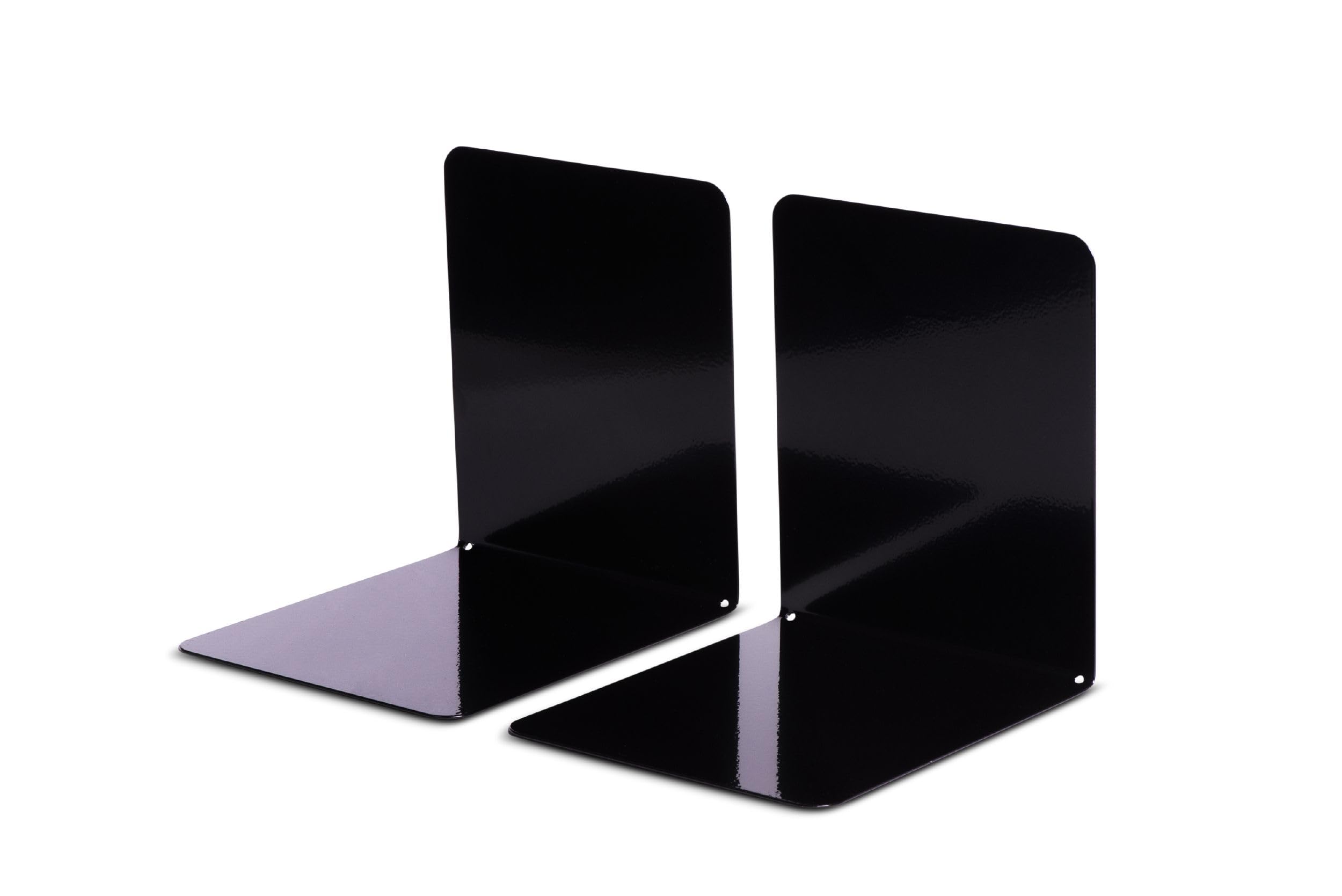 MAUL 14 X 12 X 14 Cm Metalowa Końcówka Magnetyczna Premium do Trzymania Książek - Czarna (2 Szt.)